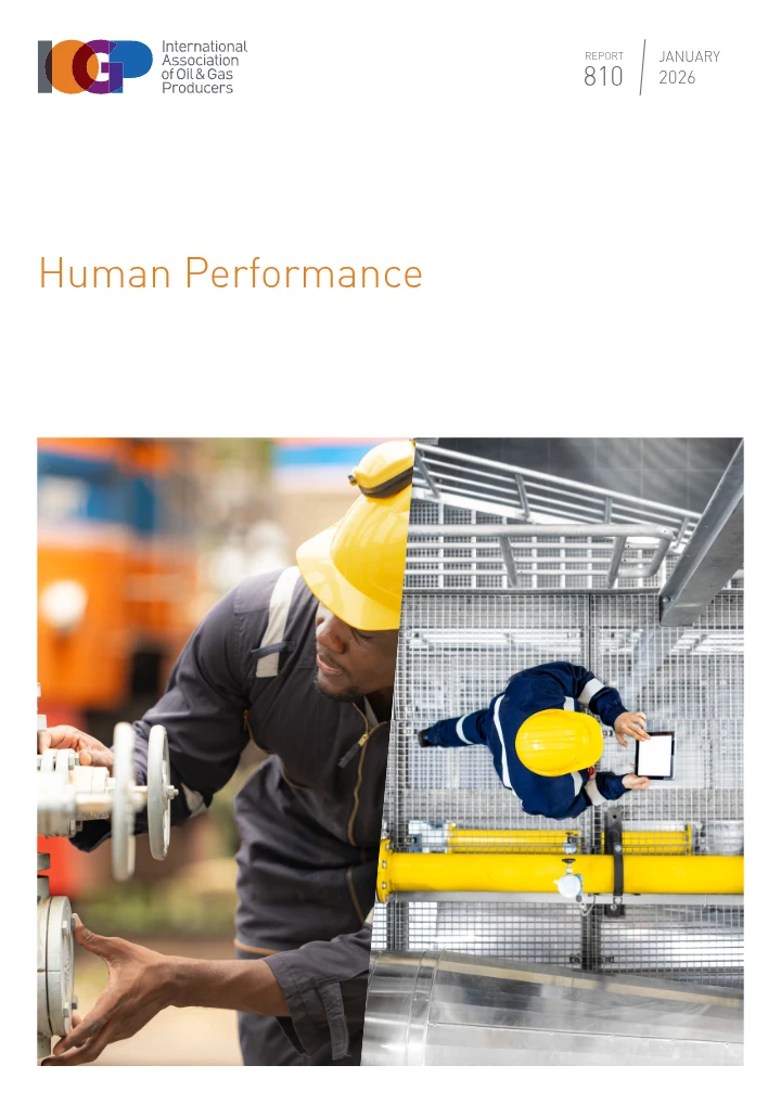 Human Performance – Leadership, Risk Management, Organizational Learning and Operational Safety