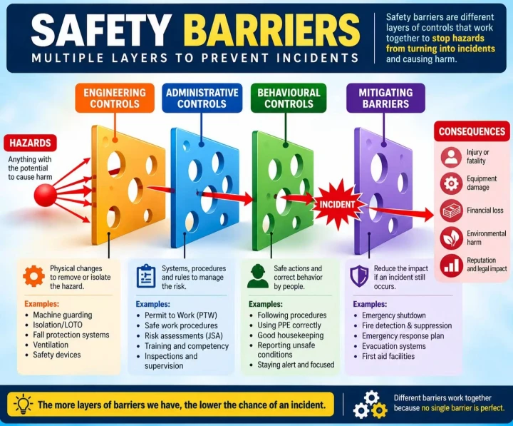 Safety Barriers – Multiple Layers to Prevent Incidents