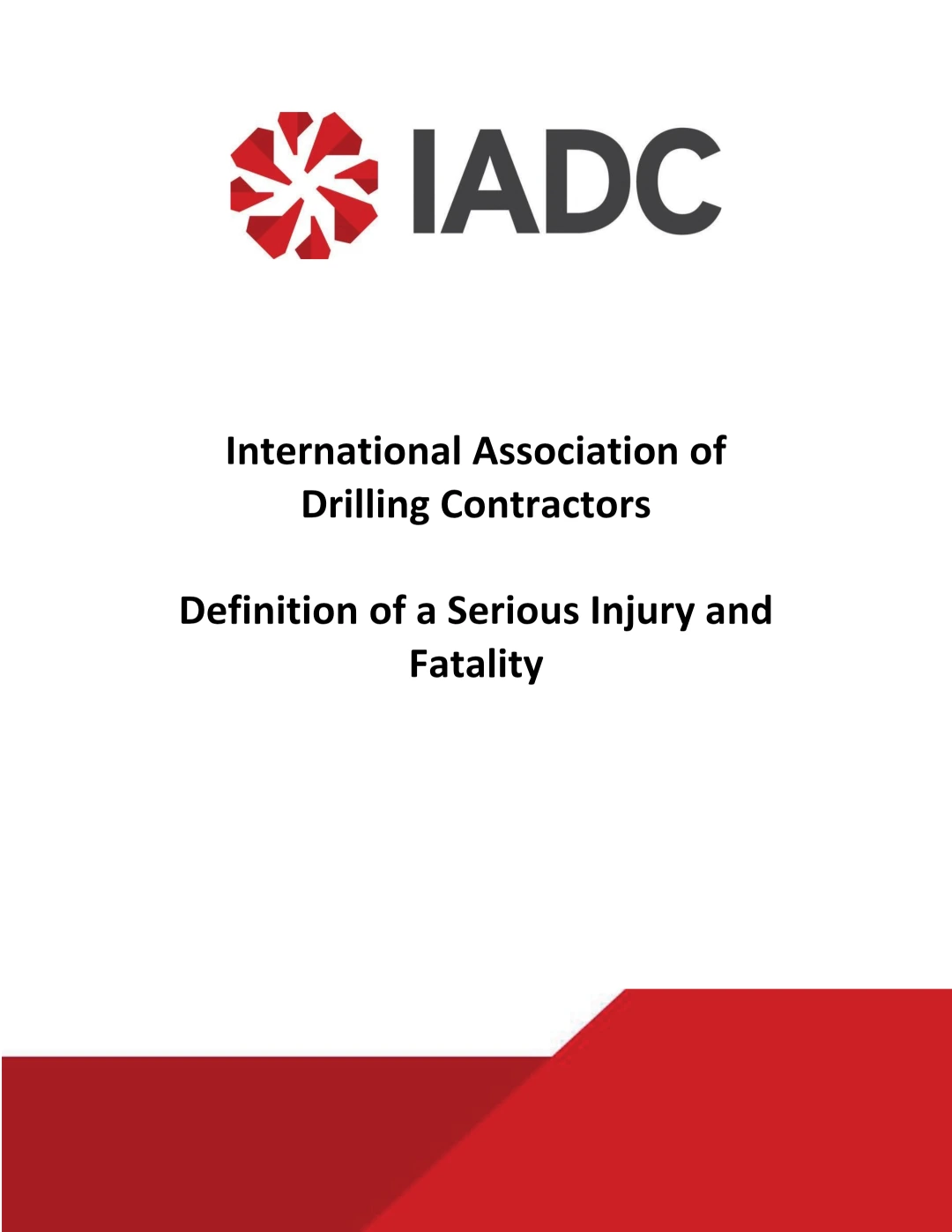 Definition of a Serious Injury and Fatality (SIF) – Guidance and Decision Tree