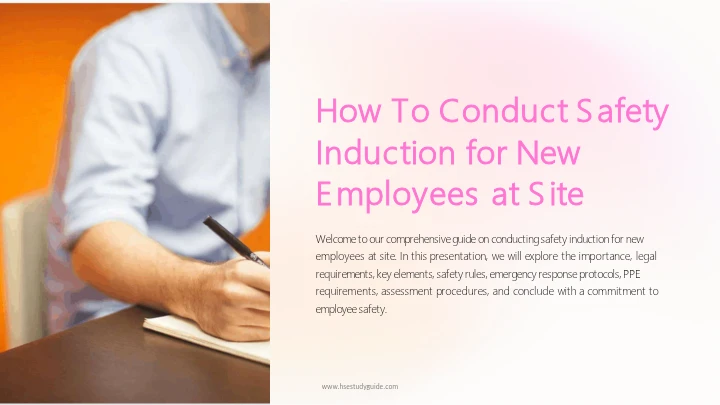 How to Conduct Safety Induction for New Employees at Site