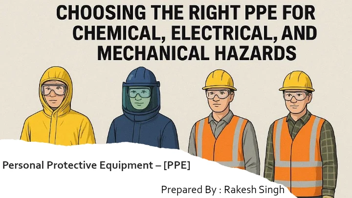Personal Protective Equipment (PPE) – Selection, Legal Requirements, Safety Standards and Maintenance