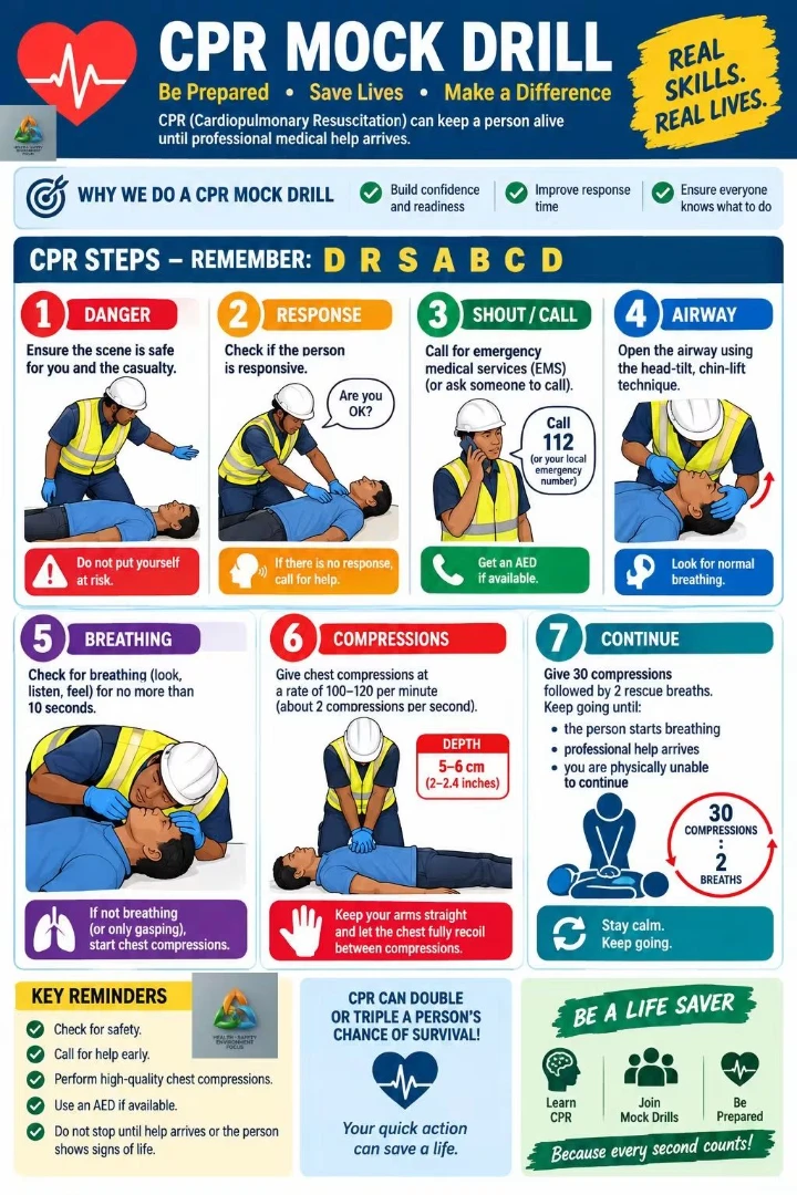 CPR Mock Drill – CPR Steps, Emergency Response & Life-Saving Skills