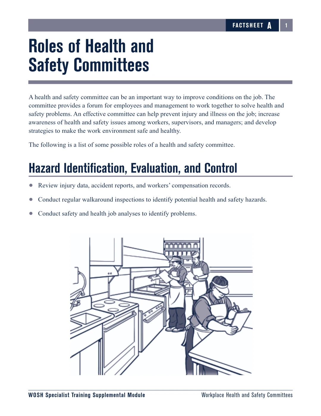Roles of Health and Safety Committees