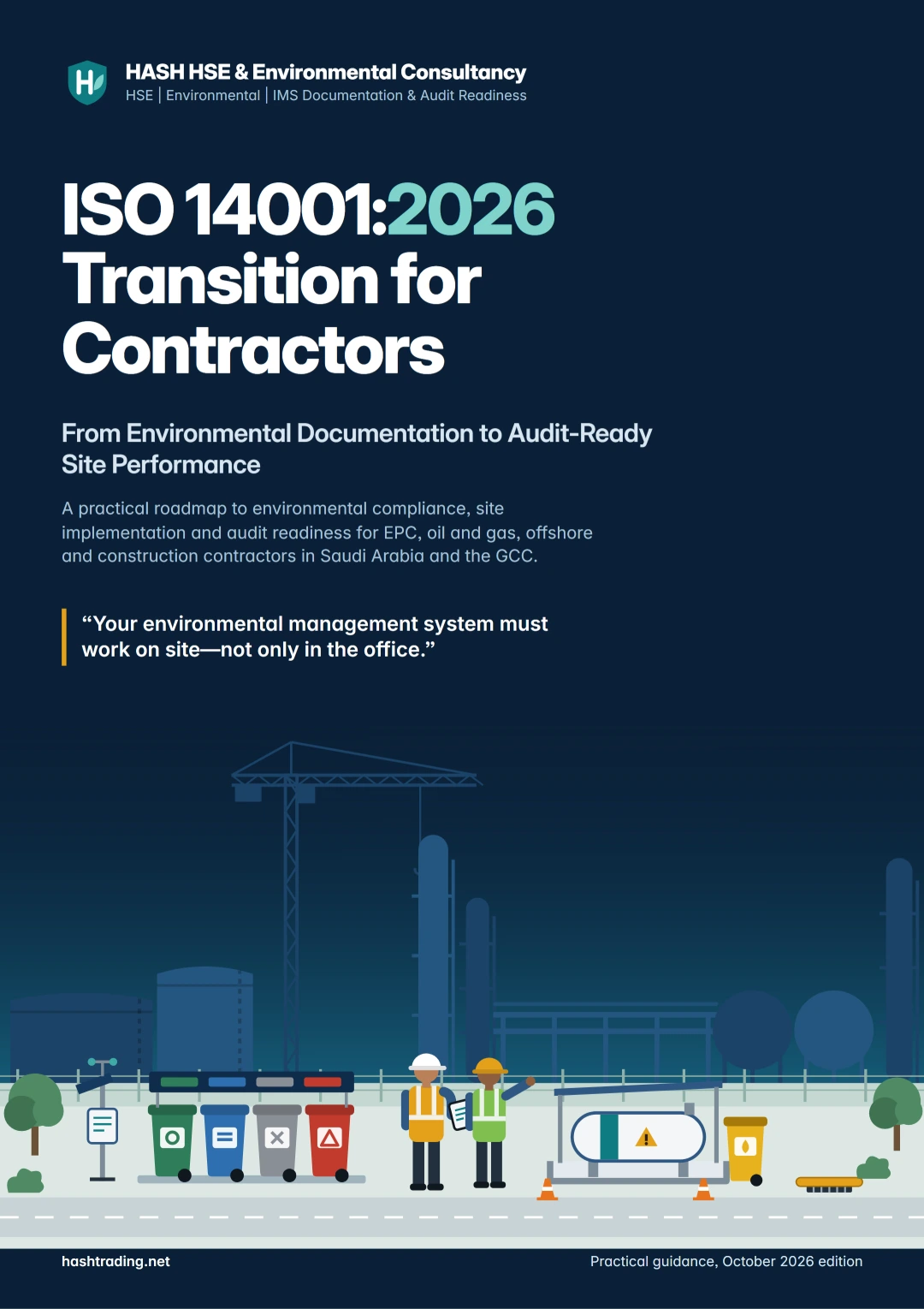 ISO 14001:2026 Transition for Contractors – Environmental Compliance, Site Implementation and Audit Readiness