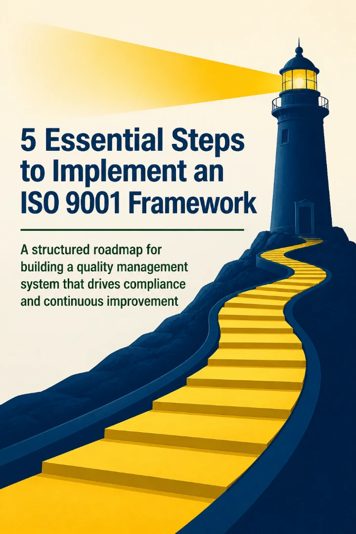5 Essential Steps to Implement an ISO 9001 Framework