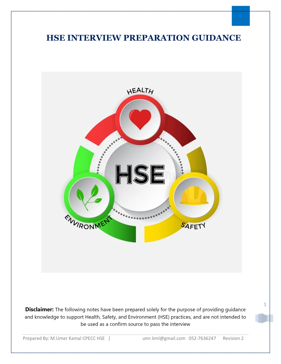 HSE Interview Preparation Guide – ADNOC HSEMS, Risk Management and Operational Safety