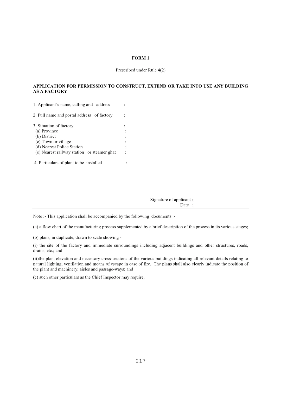 Factories Act, 1948 – Prescribed Forms and Registers for Factory Compliance