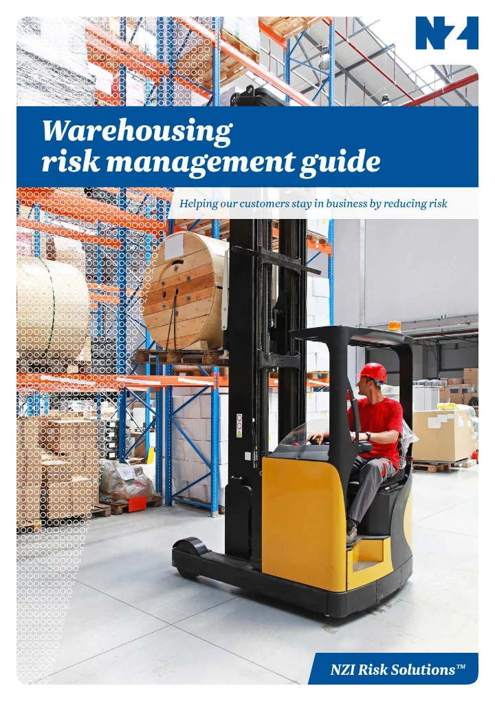 Warehousing Risk Management Guide