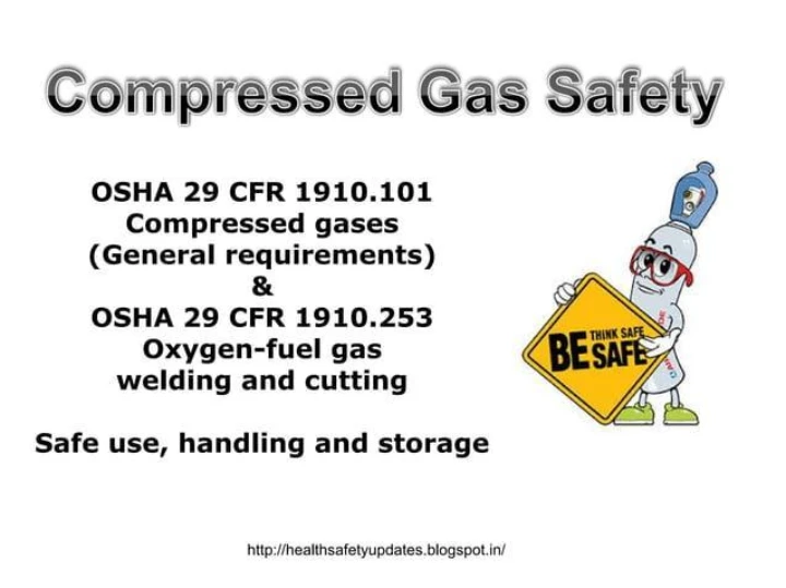 Compressed Gas Safety – Safe Use, Handling, Storage, Inspection and Emergency Response