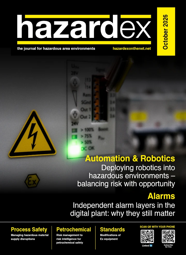 Hazardex – October 2026 Edition | Journal for Hazardous Area Environments