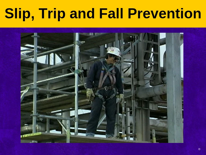 Slip, Trip and Fall Prevention