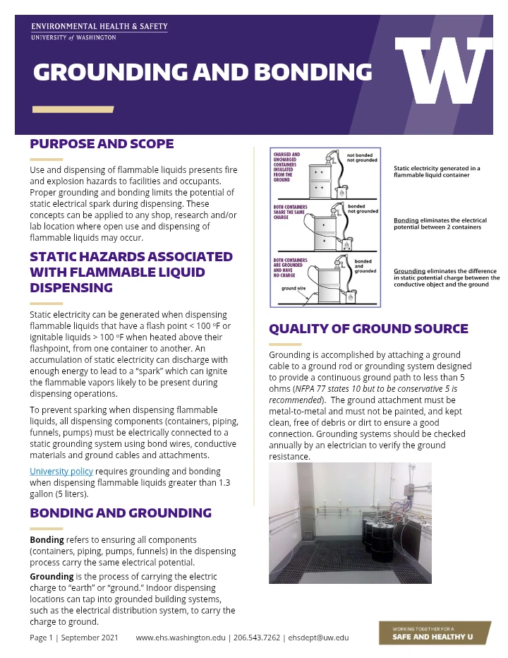 Grounding and Bonding – Flammable Liquid Dispensing Safety