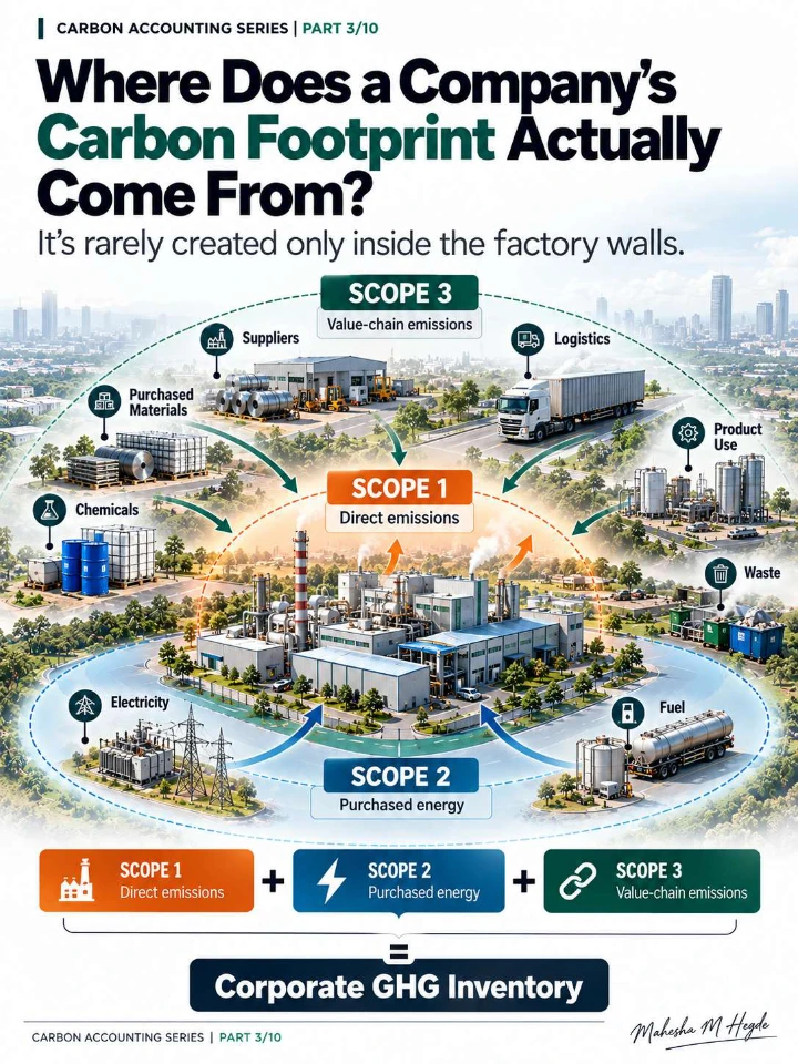 Carbon Accounting Series – Part 3/10 | Where Does a Company’s Carbon Footprint Actually Come From?